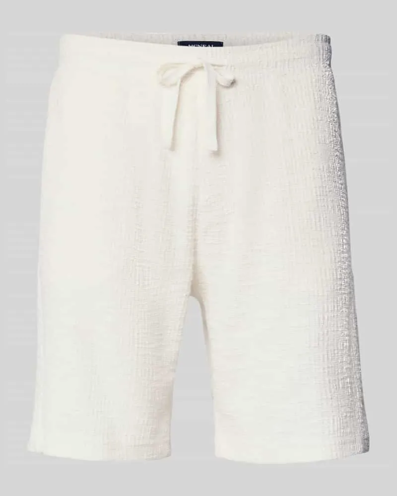 McNeal Shorts mit elastischem Bund Ecru