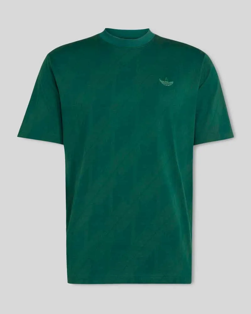 adidas Regular Fit T-Shirt aus reiner Baumwolle Dunkelgruen