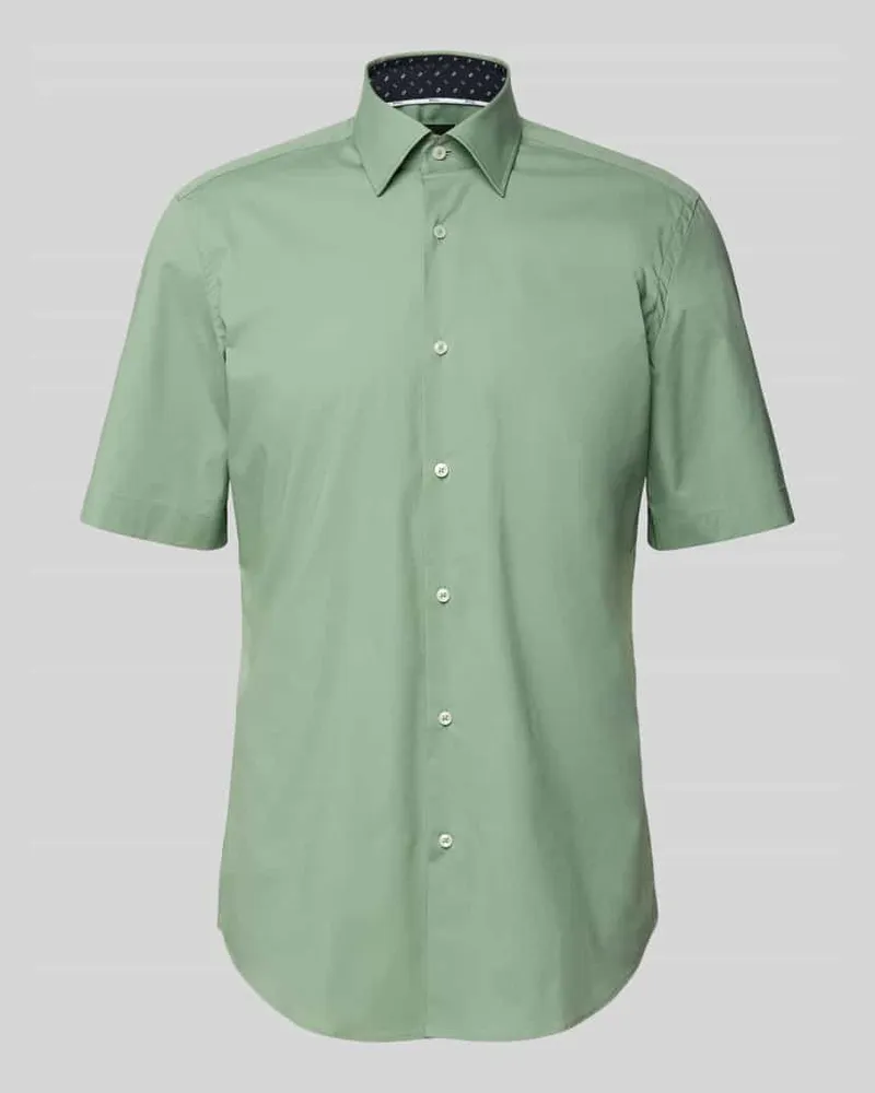 HUGO BOSS Regular Fit Business-Hemd mit 1/2-Arm Modell 'Joe 