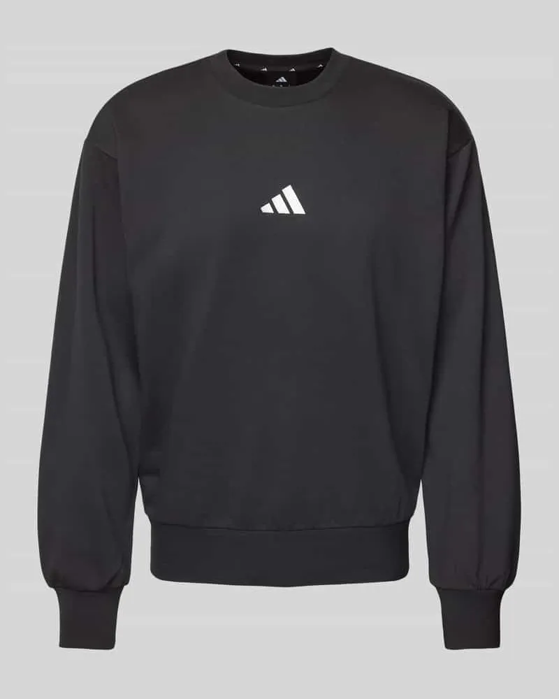 adidas Sweatshirt mit Label-Stitching 