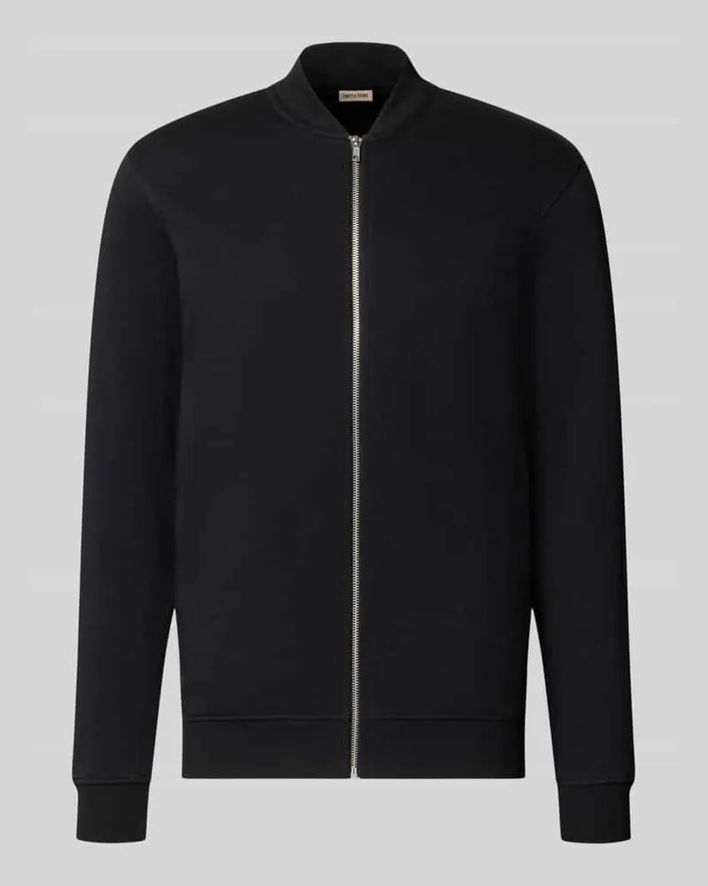 Only & Sons Regular Fit Sweatjacke aus Baumwoll-Mix Modell 'CERES Black
