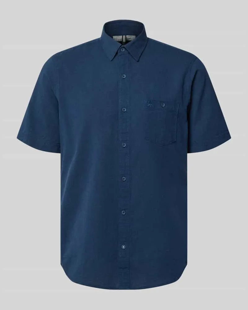 Lerros Regular Fit T-Shirt aus Baumwoll-Mix Marine