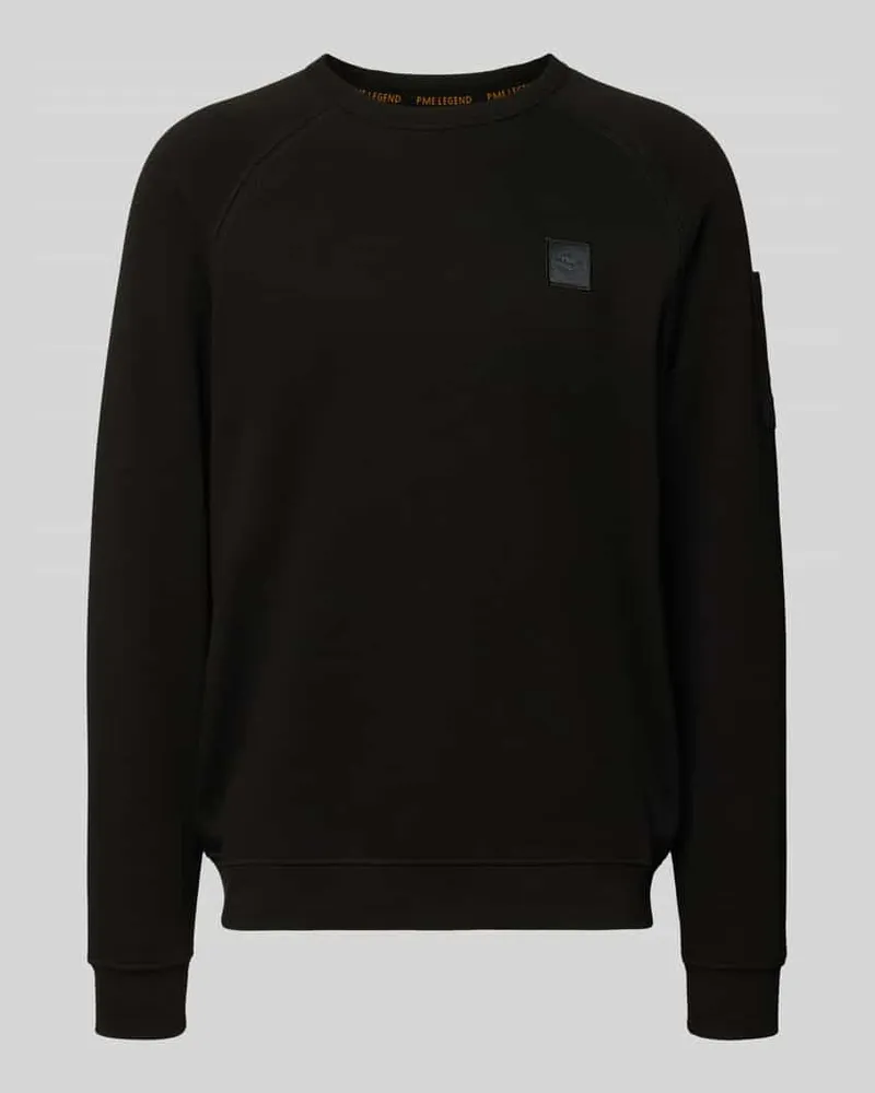PME Legend Sweatshirt mit Label-Stitching Black