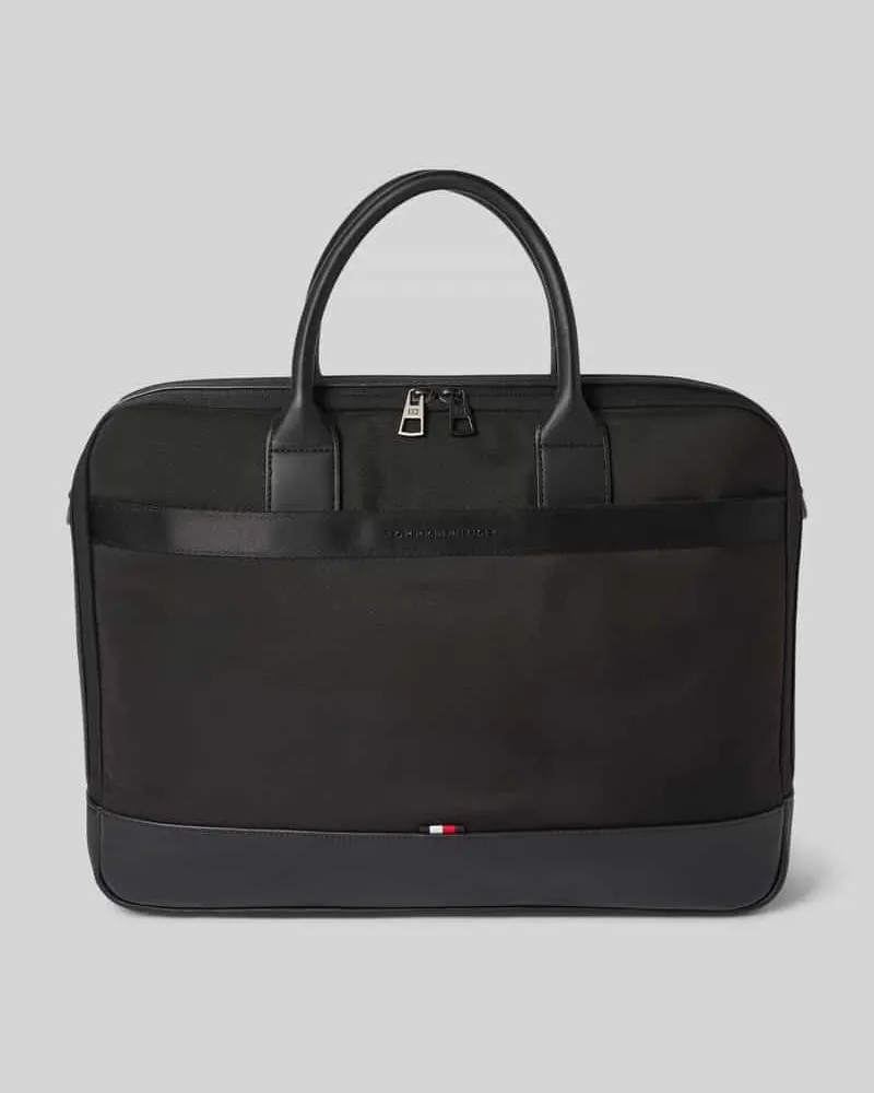 Tommy Hilfiger Laptoptasche mit Logo-Struktur 