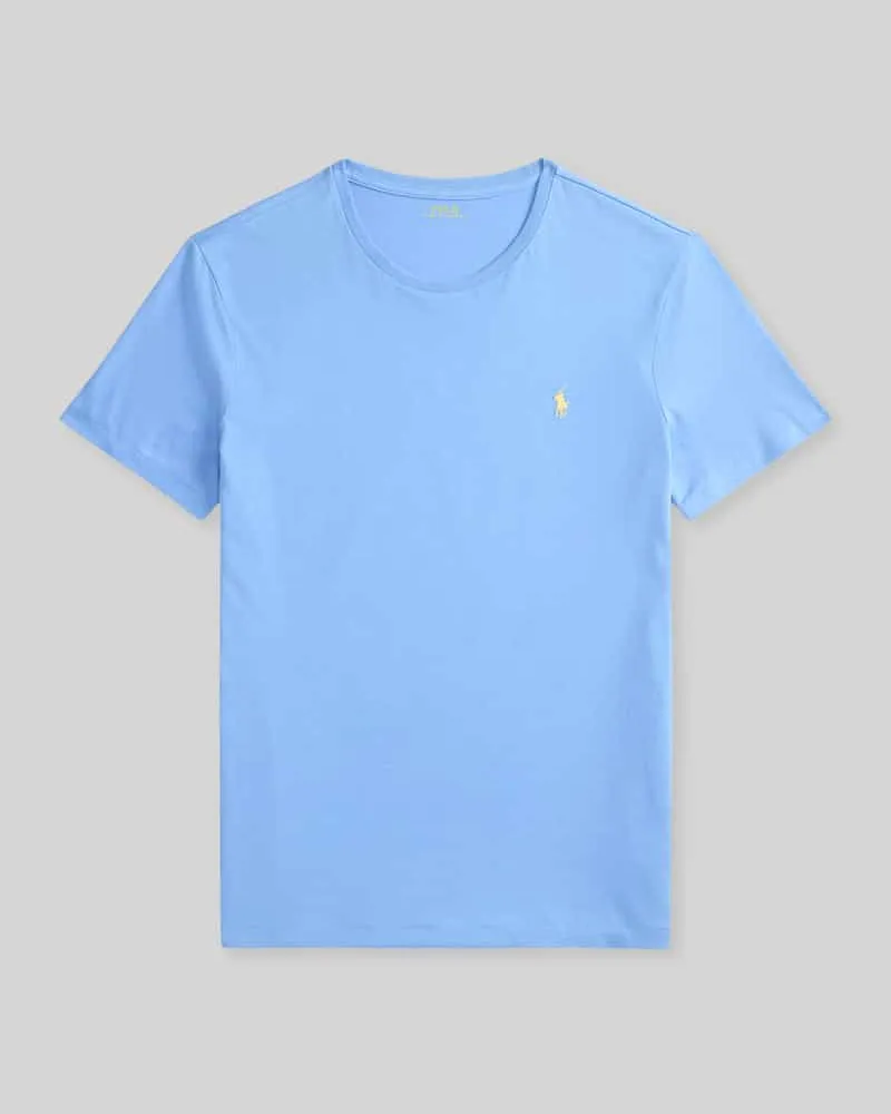 Ralph Lauren Regular Fit T-Shirt aus reiner Baumwolle Blau