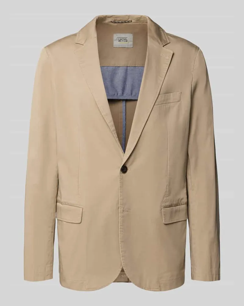 Camel Active 2-Knopf-Sakko mit Reverskragen Beige