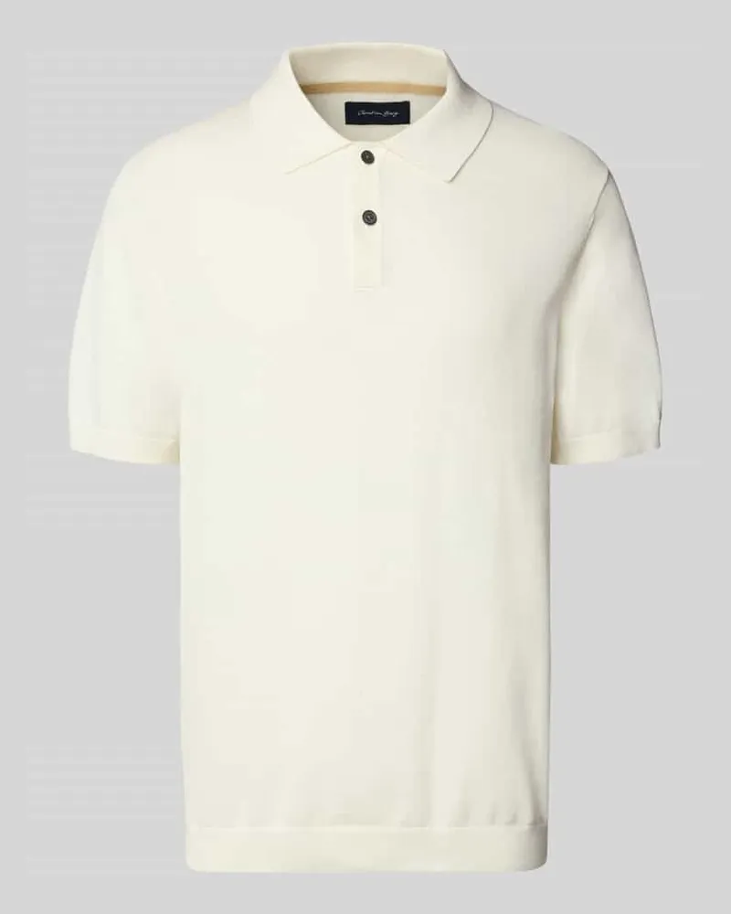 Christian Berg Regular Fit Poloshirt mit kurzer Knopfleiste 