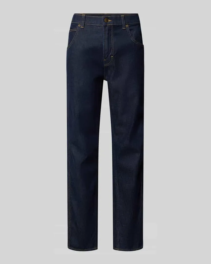 Dickies Regular Fit Jeans im 5-Pocket-Design Modell 'HOUSTON Jeansblau