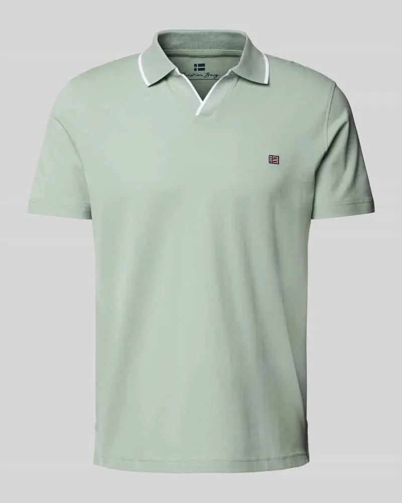Christian Berg Regular Fit Poloshirt mit Logo-Stitching und Polokragen 
