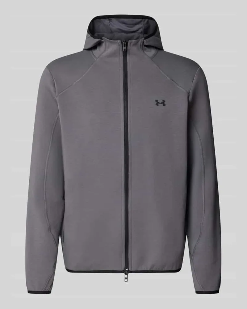 Under Armour Regular Fit Trainingsjacke mit Baumwoll-Anteil Modell 'Unstoppable Anthrazit