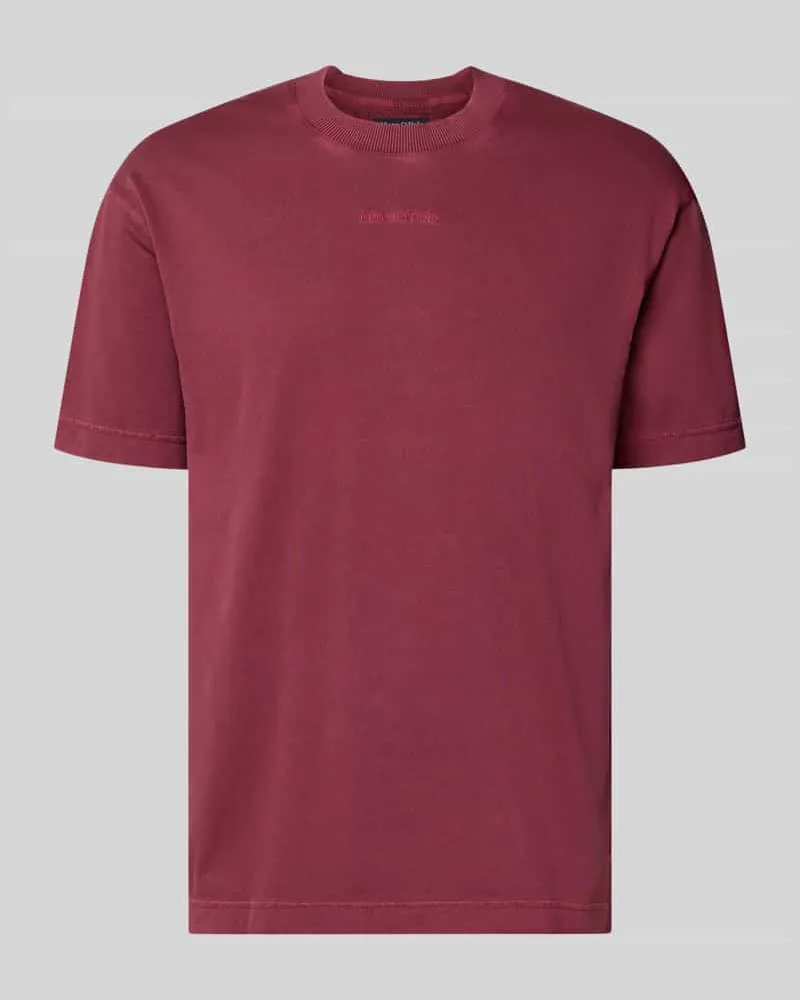 Marc O'Polo Relaxed Fit T-Shirt aus reiner Baumwolle Rot