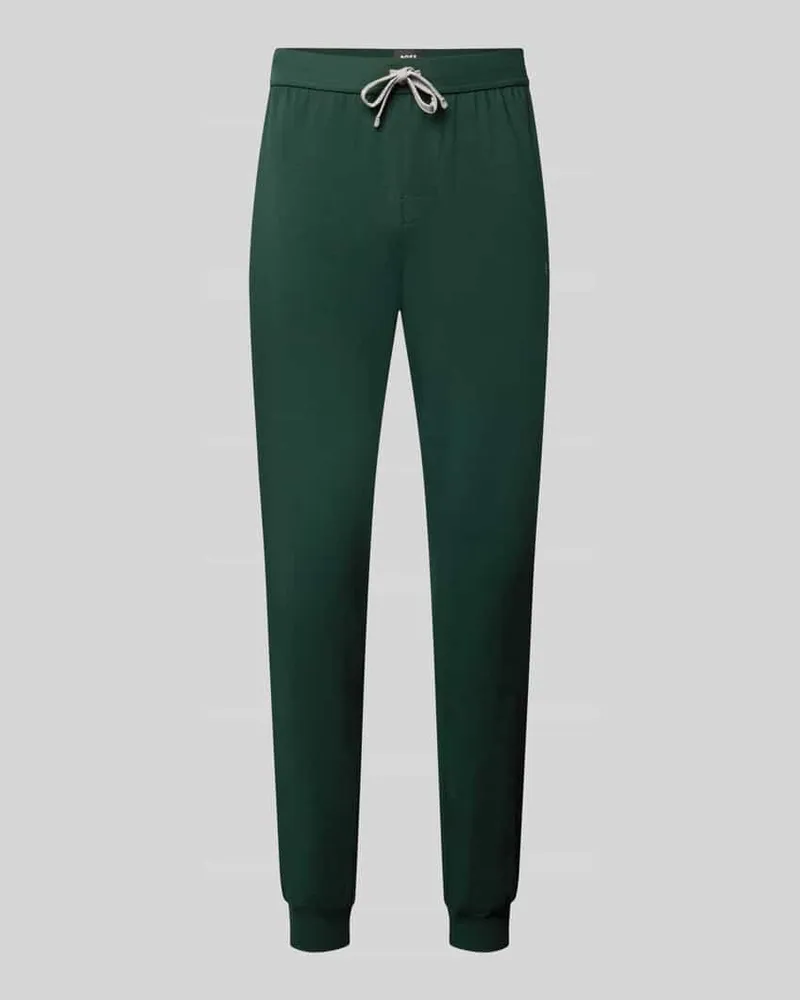 HUGO BOSS Regular Fit Sweathose aus Baumwoll-Mix Modell 'Mix&Match Dunkelgruen