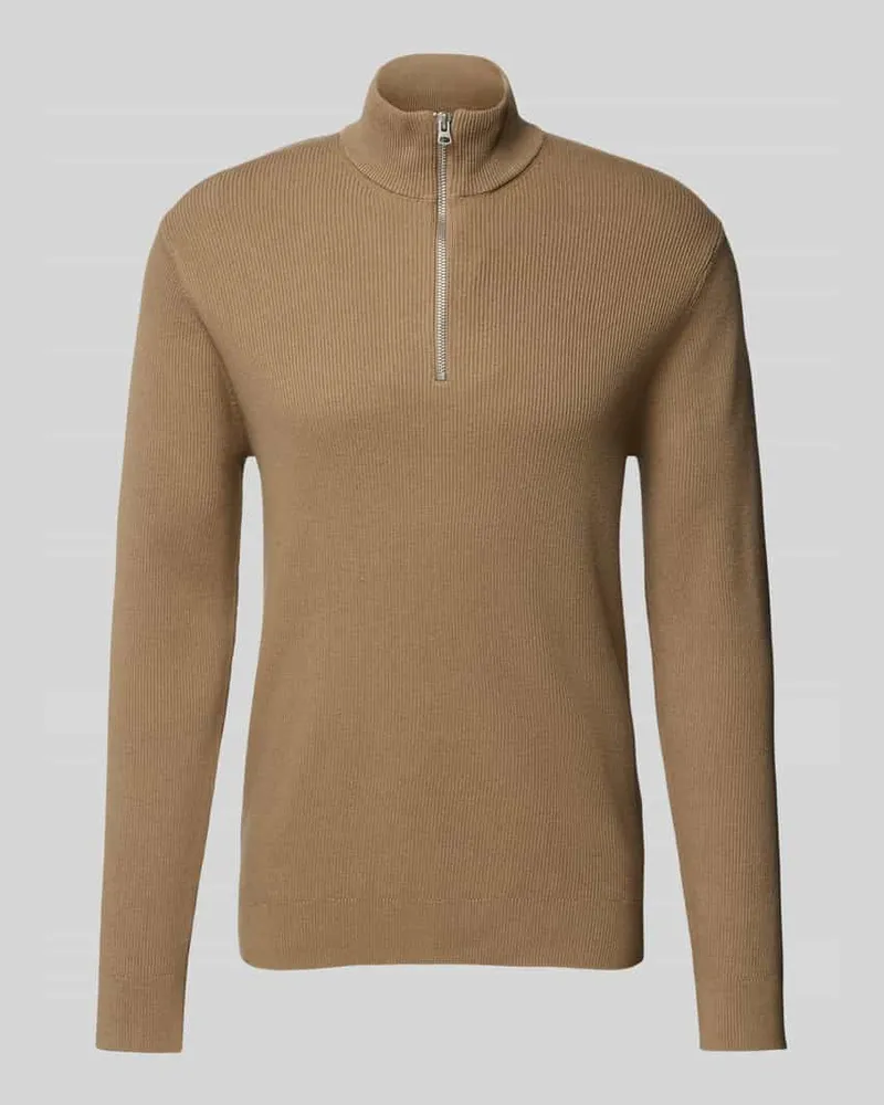 Only & Sons Regular Fit Strickpullover mit Stehkragen Modell 'PHIL 