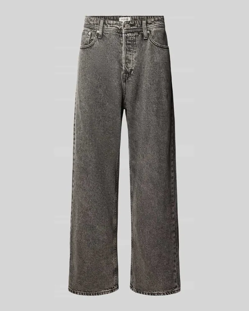 Jack & Jones Baggy Jeans im 5-Pocket-Design Modell 'ALEX Black