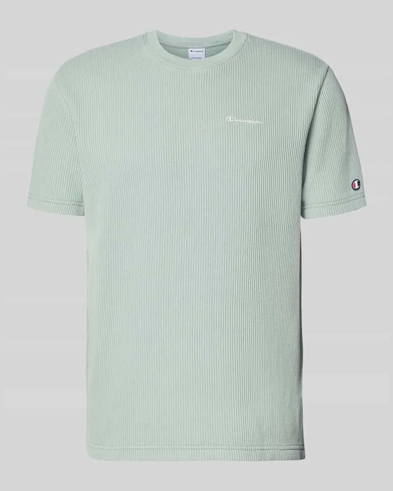 Champion T-Shirt mit Strukturmuster und Label-Stitchings Lind
