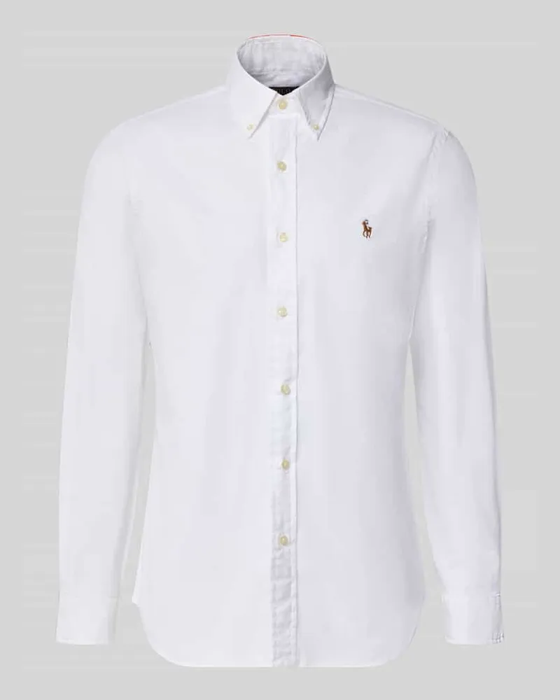 Ralph Lauren Regular Fit Freizeithemd aus Baumwoll-Mix Weiss