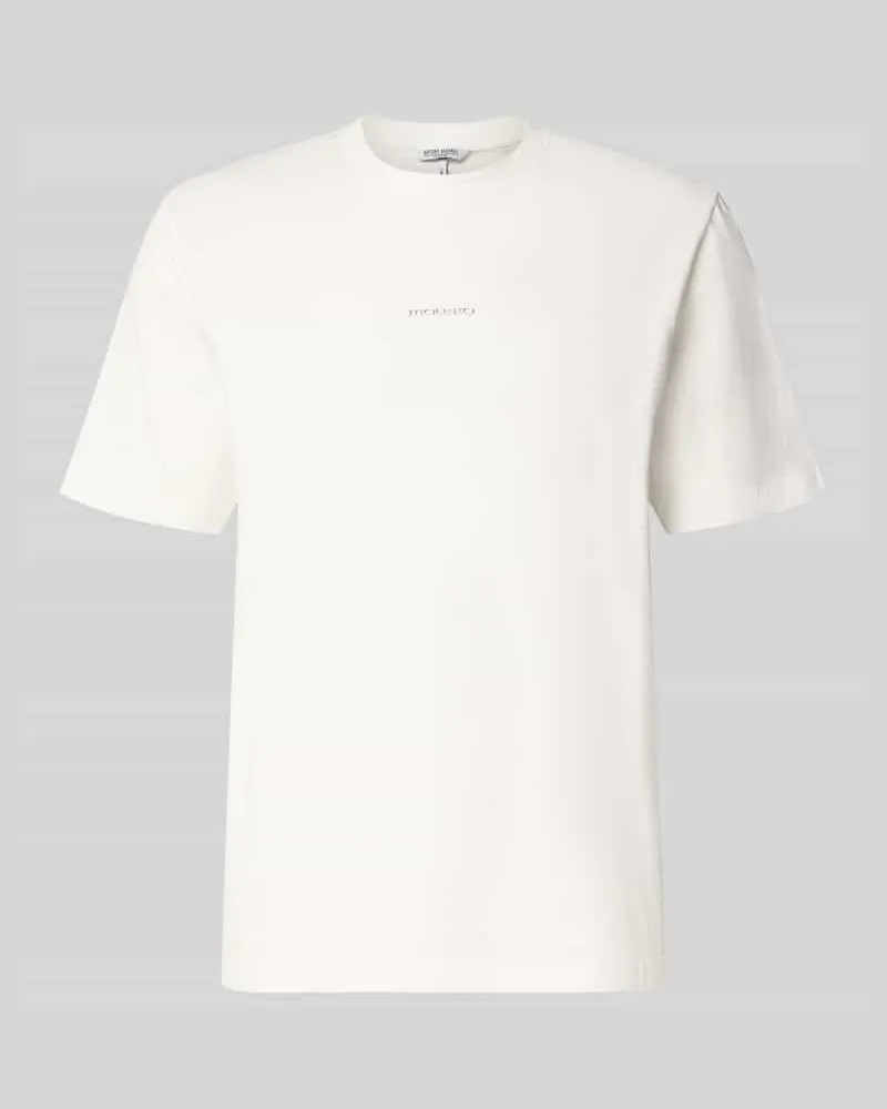 Antony Morato Relaxed Fit T-Shirt aus reiner Baumwolle mit Label-Detail Weiss