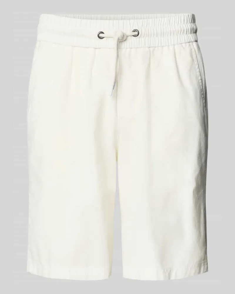 Blend Regular Fit Sweatshorts aus Leinen-Mix Modell 'BAY 