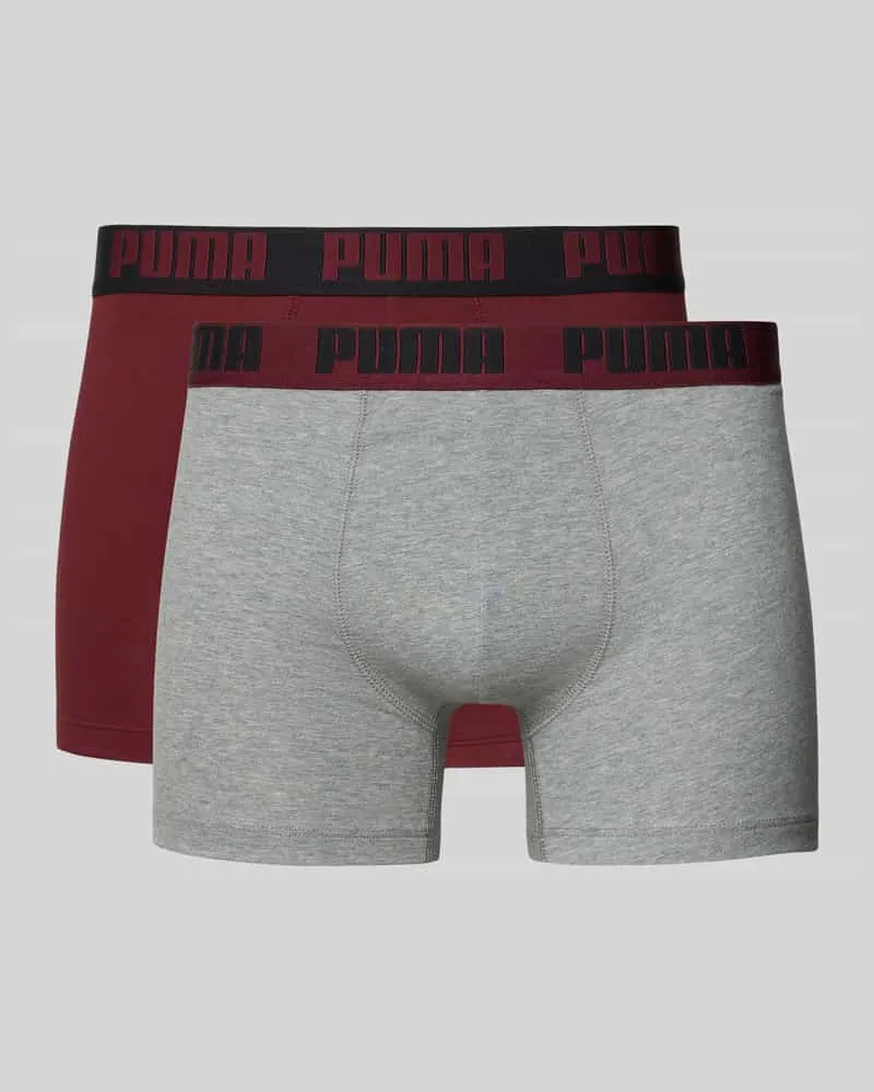 Puma Trunks mit elastischem Logo-Bund im 2er-Pack 