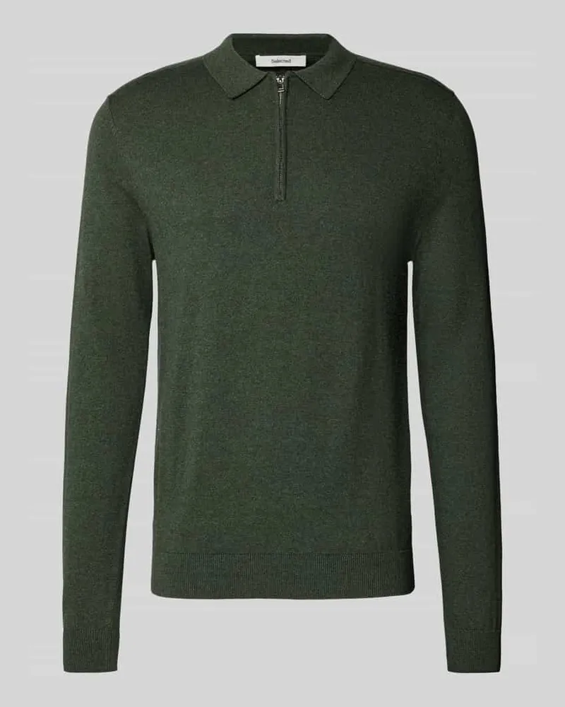Selected Homme Regular Fit Strickpullover aus reiner Baumwolle Modell 'BERG 