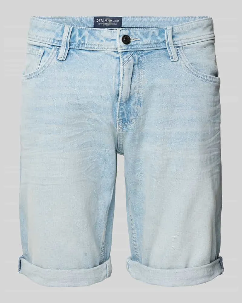 Tom Tailor Slim Fit Bermudas aus Baumwoll-Mix Modell 'PIERS 
