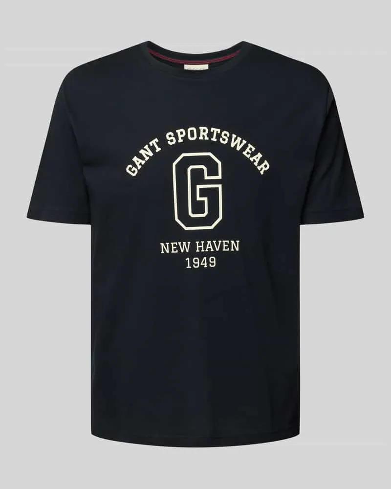 Gant T-Shirt mit Label-Print 