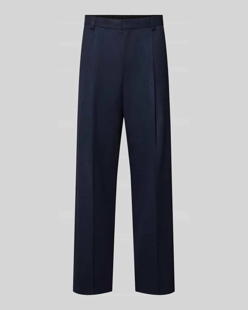 HUGO BOSS Modern Fit Anzughose mit Woll-Anteil Modell 'Tony262X Dunkelblau