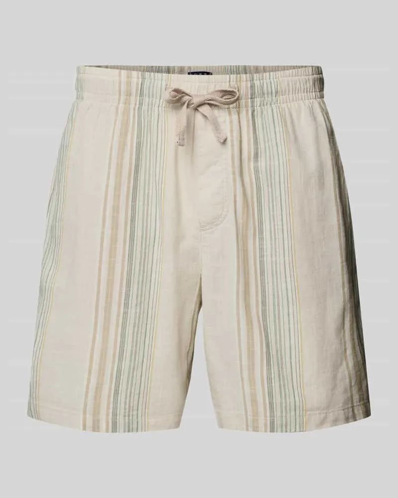 Tommy Hilfiger Loose Fit Strand-Shorts aus reiner Baumwolle Beige
