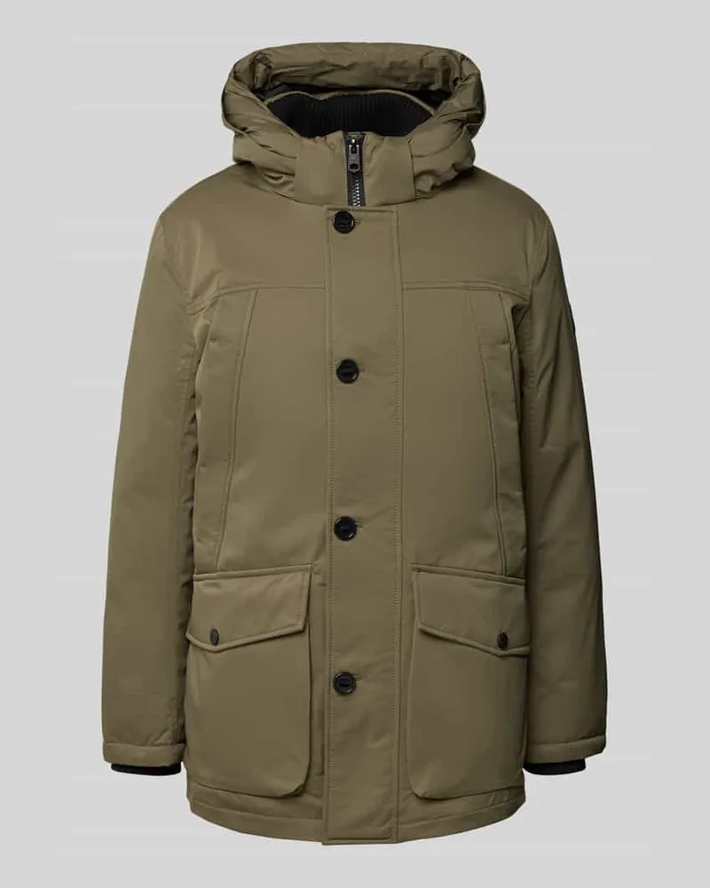 Tom Tailor Parka mit abnehmbarer Kapuze Oliv
