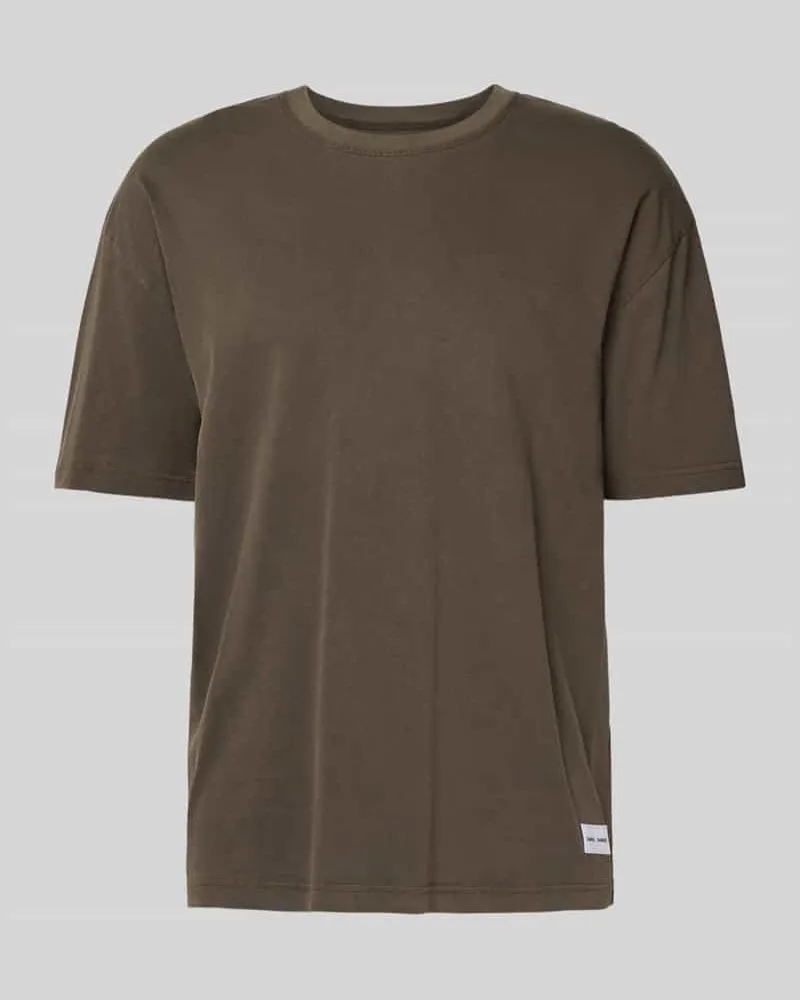 Samsøe & Samsøe T-Shirt mit Label-Detail Dunkelbraun