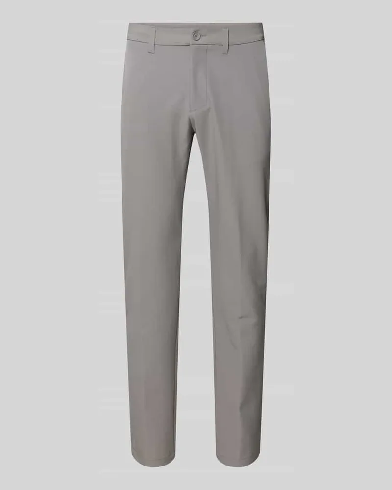 HUGO BOSS Slim Fit Stoffhose aus wasserabweisendem Material Modell 'COMMUTER Hellgrau