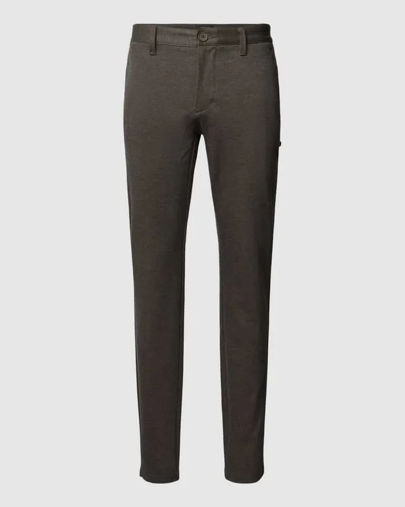 Only & Sons Tapered Fit Stoffhose mit Fischgratmuster 