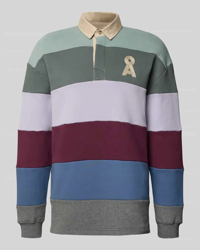 Armedangels Oversized Poloshirt aus reiner Bio-Baumwolle Hellgruen