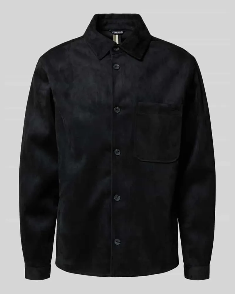 Antony Morato Hemdjacke mit Kentkragen Black