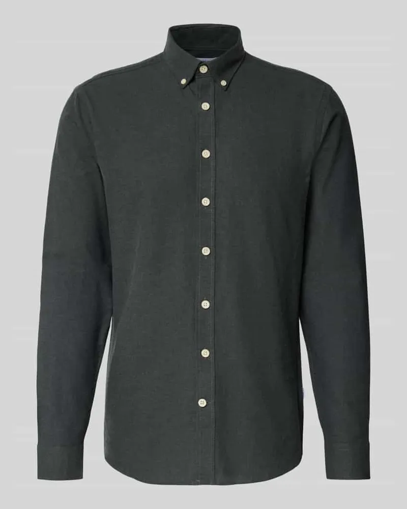 Lindbergh Freizeithemd mit Button-Down-Kragen 