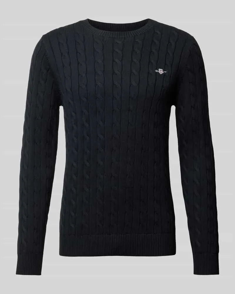 Gant Strickpullover mit Label-Stitching 