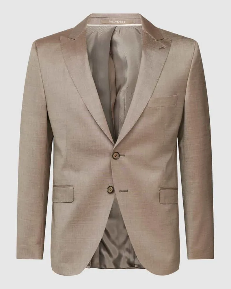 Wilvorst 2-Knopf-Sakko mit Reverskragen Beige