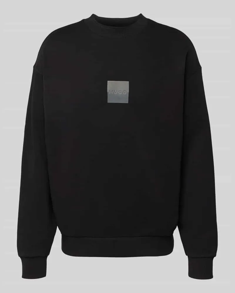HUGO BOSS Sweatshirt mit Label-Print Modell 'Split 