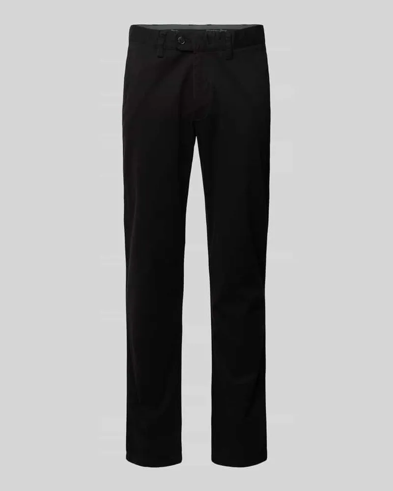 Christian Berg Chino mit französischen Eingrifftaschen Black