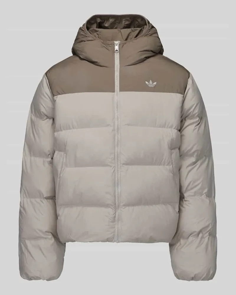 adidas Steppjacke mit Kapuze Sand