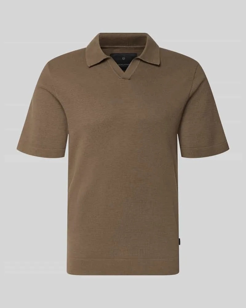 Jack & Jones Strickshirt mit V-Ausschnitt Modell 'MILANO Hazel