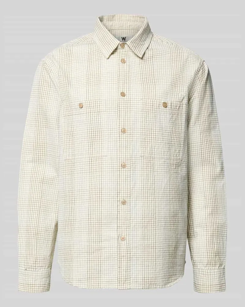 Wood Wood Freizeithemd mit Kentkragen Modell 'Cooper Beige