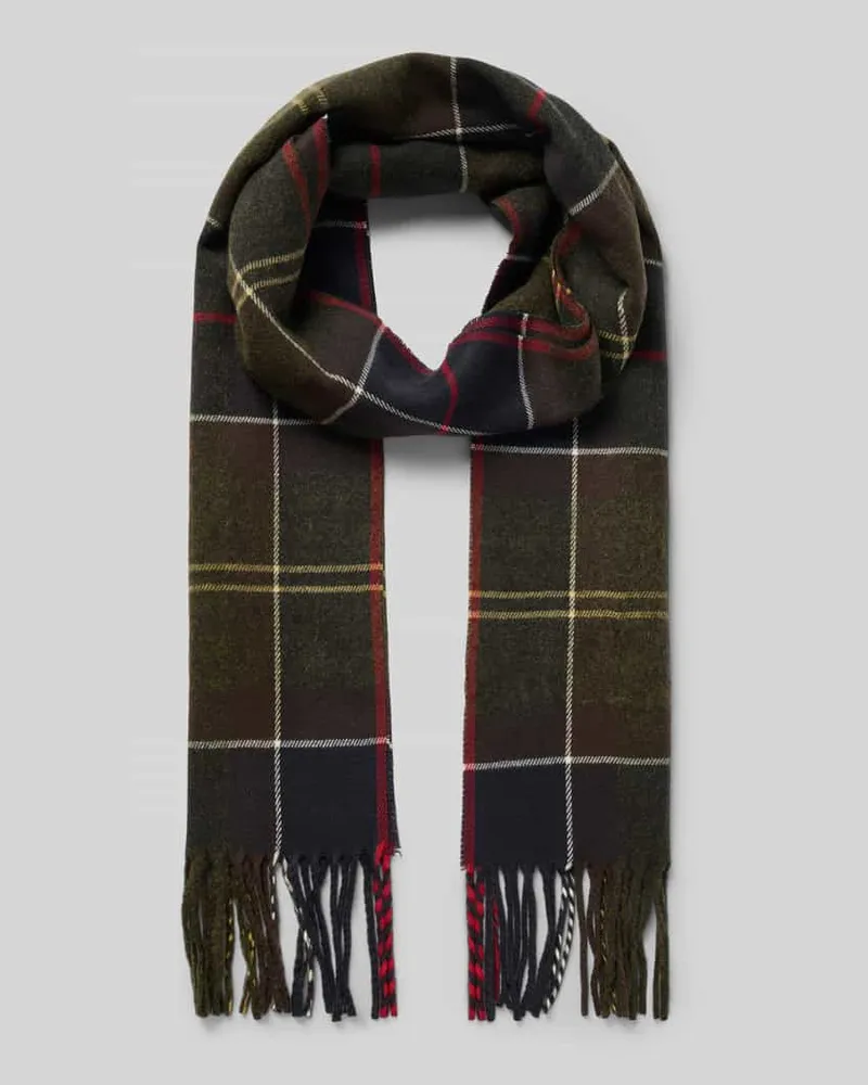 Barbour Schal mit Fransenabschluss Galingale Tartan Beige