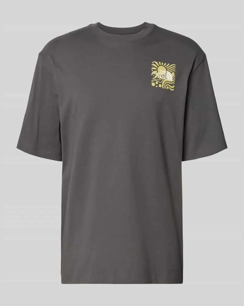 The North Face Oversized T-Shirt mit Logo-Print Anthrazit