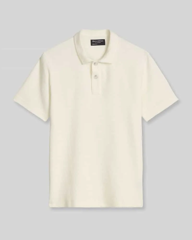 Marc O'Polo Regular Fit Poloshirt aus Baumwoll-Mix Offwhite