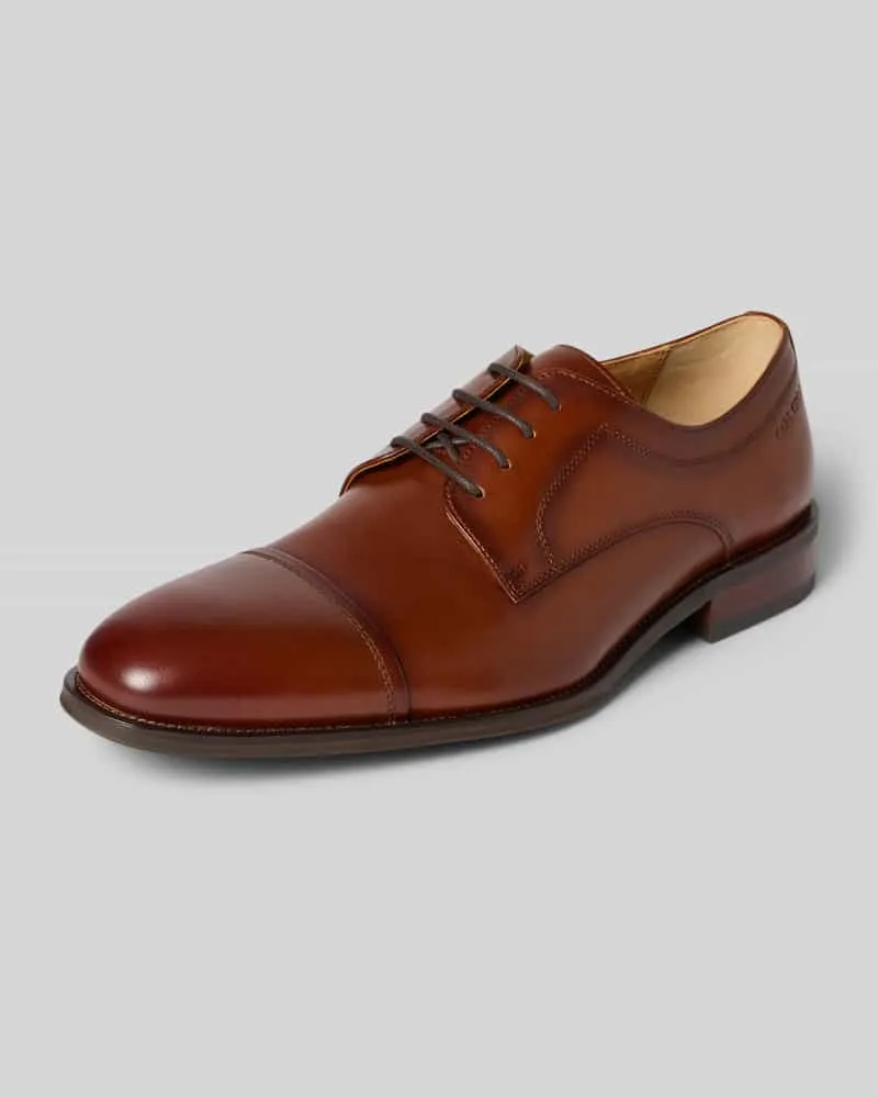 Carl Gross Derby aus Leder Modell 'UWE Cognac