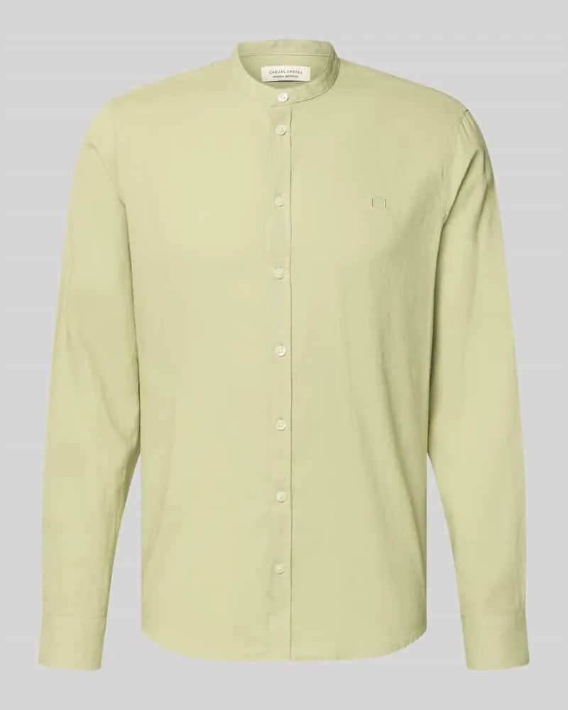 Casual Friday Slim Fit Freizeithemd mit Stehkragen Modell 'Anton Lind