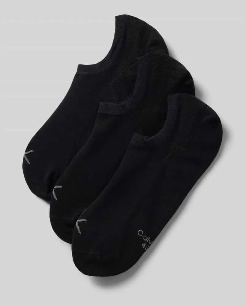 Calvin Klein Socken aus Baumwoll-Mix Modell 'FOOTIE Black