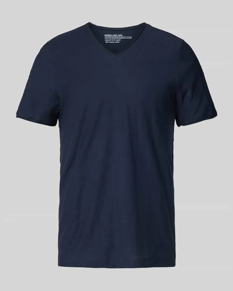 McNeal T-Shirt mit V-Ausschnitt Dunkelblau