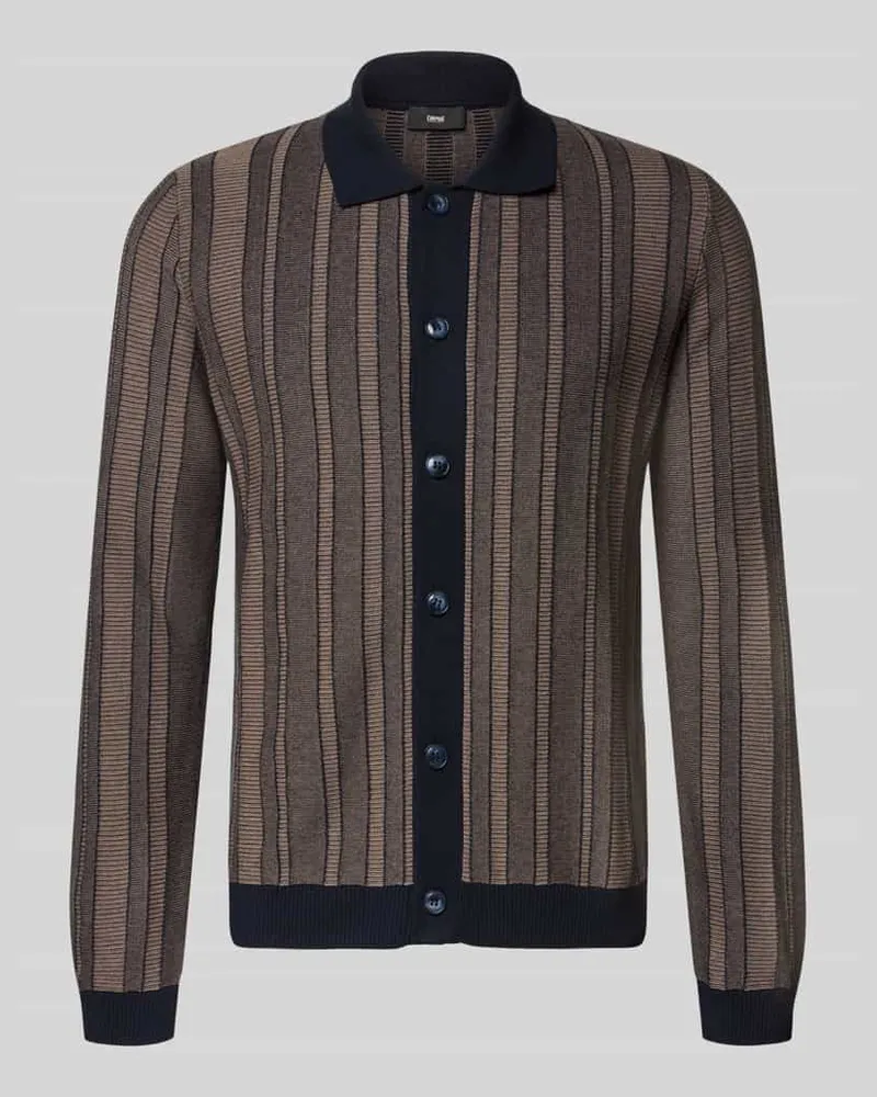 cinque Slim Fit Strickjacke mit Umlegekragen Modell 'Cijanni 